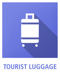 TOURIST LUGGAGE ICON CONCEPT