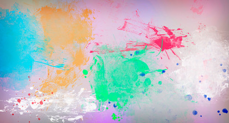Abstract image with paint spots of different shapes.