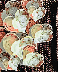 wedding rings and roses