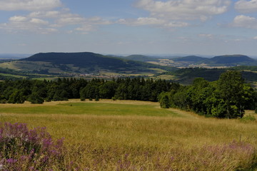 Fototapeta premium Landschaft am Ellenbogen, Biosphärenreservat Rhön, Thüringen, Deutschland