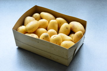 Small yellow potatoes with skin