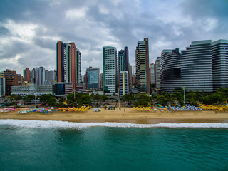Obraz premium Travel memories. Travel memories of the city of Fortaleza, state of Ceara Brazil South America. Travel theme. Places to visit and remember. 
