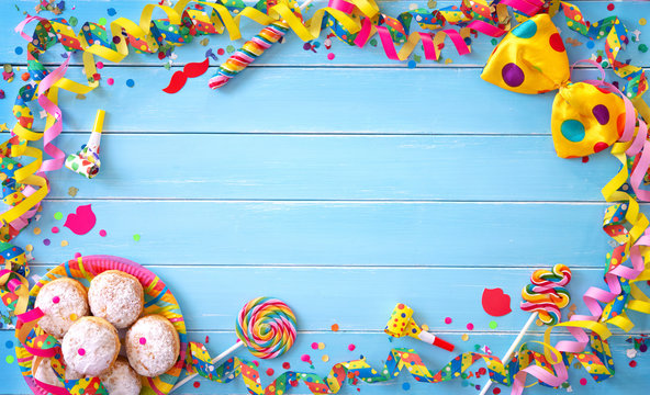 Colorful carnival or birthday background