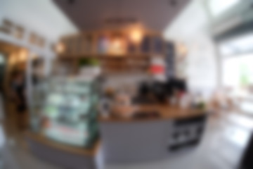 Fototapeta premium Blur coffee shop or cafe restaurant