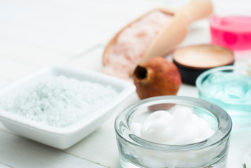 Cosmetic creams and salts