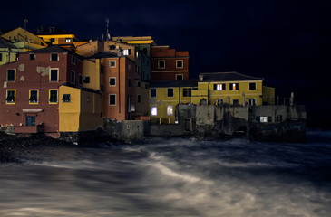old town sea at night