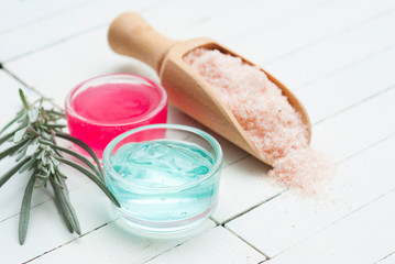 Cosmetic creams and salts