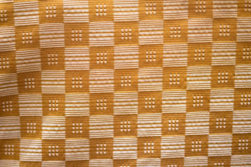 Close up background of square fabric