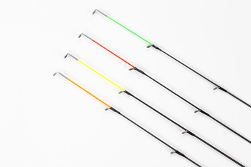 Quivertip, different tips of the feeder rod for bottom fishing