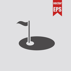 Golf icon.Vector illustration.