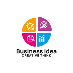 creative business idea logo design template