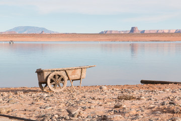 on the shore of Lake Powell