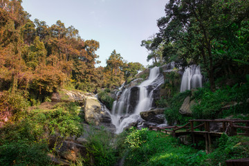 Mae Klang waterfall at doi inthanon, Chiangmai Thailand - Beautiful waterfall landscape