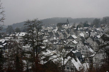 Panorama of Freudenberg Germany nearby Cologne