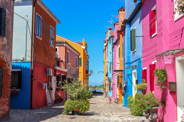 street in Burano Italy
