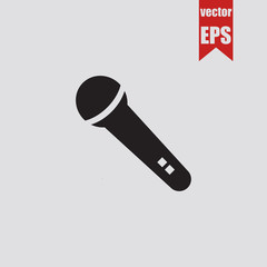 Microphone icon.Vector illustration.