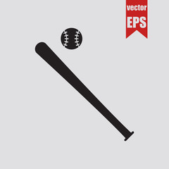 Baseball icon.Vector illustration.
