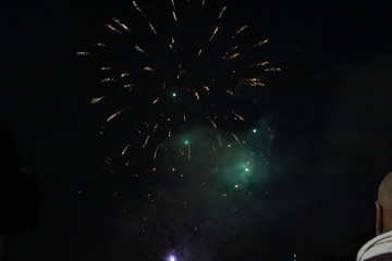 fireworks in the sky