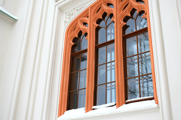 part of the facade of the building