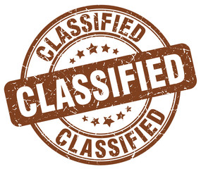 classified brown grunge round vintage rubber stamp