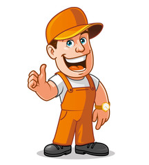 Cartoon worker