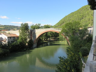 Fototapeta na wymiar Ponte Della Concordia Fossombrone