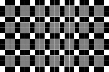 Fototapeta premium Seamless 3d pattern consisting of black and white colored only.Used in many ways such as in photo manipulation,design,wallpaper,etc.