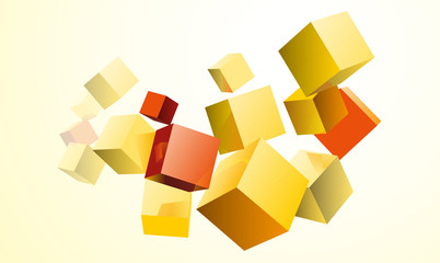 立方体　イメージ　デザイン