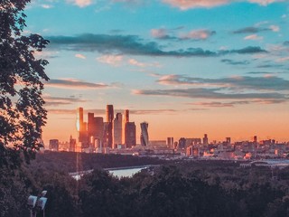 Sunset in Moscow