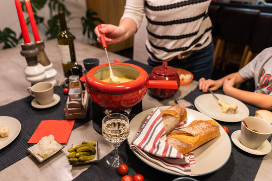 Swiss cheese fondue