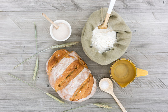 Homemade sourdough bread
