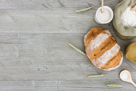 Homemade sourdough bread