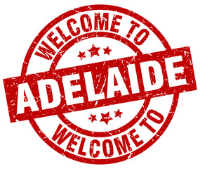 welcome to Adelaide red stamp