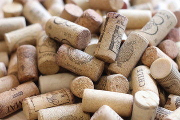 bottles of wine corks