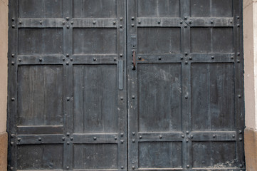 Door with Metal and Wood