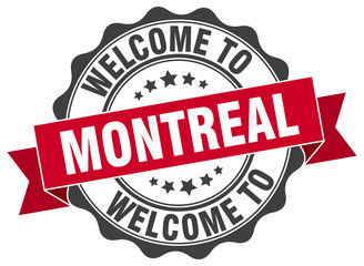 Fototapeta premium Montreal round ribbon seal