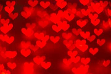 Naklejka na ściany i meble valentines day background with red hearts