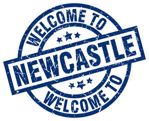 welcome to Newcastle blue stamp