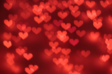 red heart background with hearts