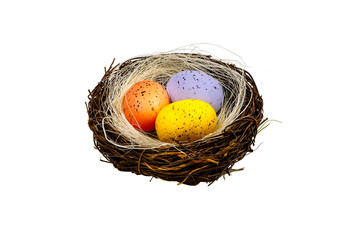 Easter nest isolated