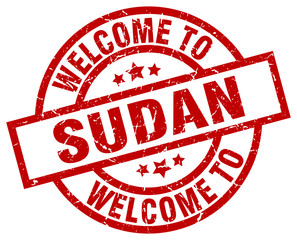 welcome to Sudan red stamp