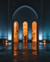 Abu dhabi grand mosque, United arabic emirates - obrazy, fototapety, plakaty