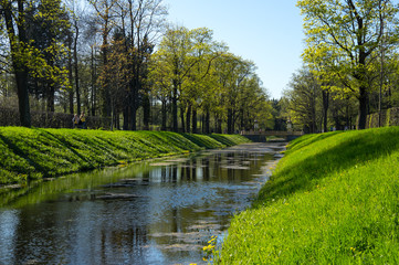 View of the Alexander Park in Pushkin