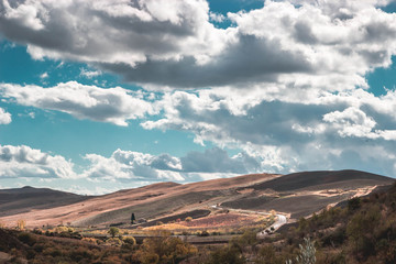 Fototapeta premium Amazing landscape in Sicily, countryside in the summer season