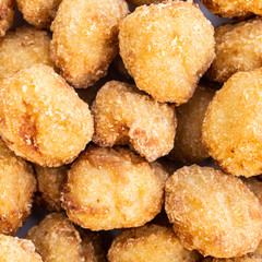 Chicken meatballs close up