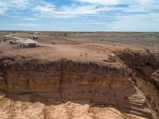 Chocolate Falls or Grand Falls, Arizona by Drone