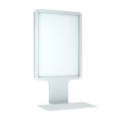 Mock up. Blank billboard outdoor advertising, public information board. 3D