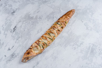 Turkish pizza is called peed, topped with baked cheese