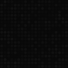 Abstract seamless pattern of small circles or pixels in black colors