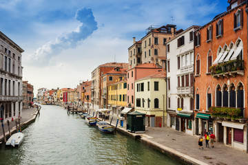 narrow venetian canal